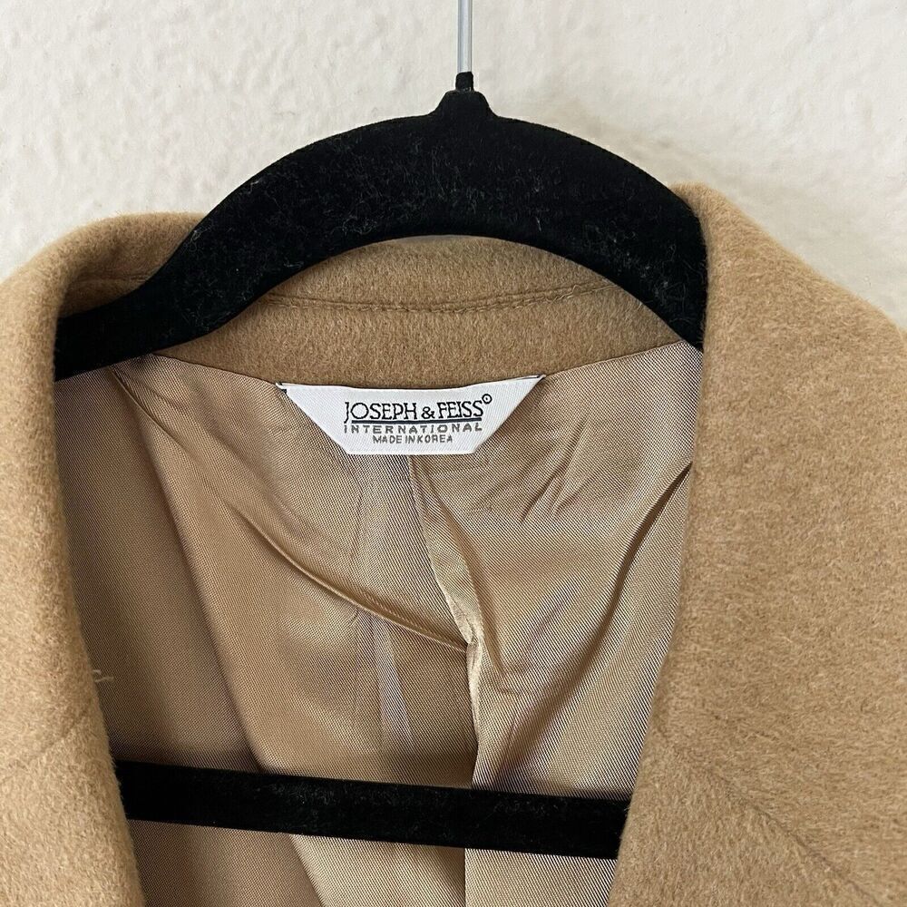 JOSEPH FEISS Mens Camel Hair Blazer Suit Size 46L Sport Coat Casual Jacket - Picture 4 of 12